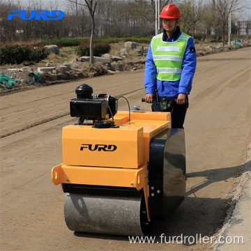 Construction 550kg Walk Behind Double Wheel Road Roller